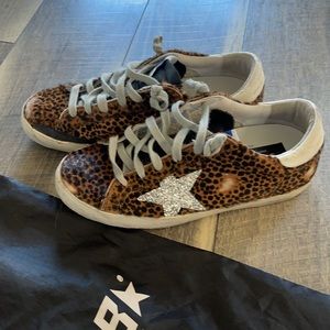 Leopard pony hair Golden Goose Deluxe